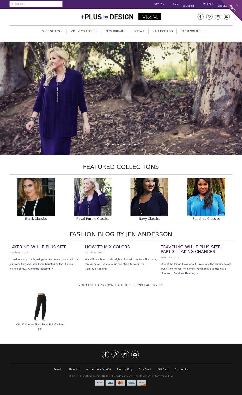 plusbydesign.com shopify website screenshot