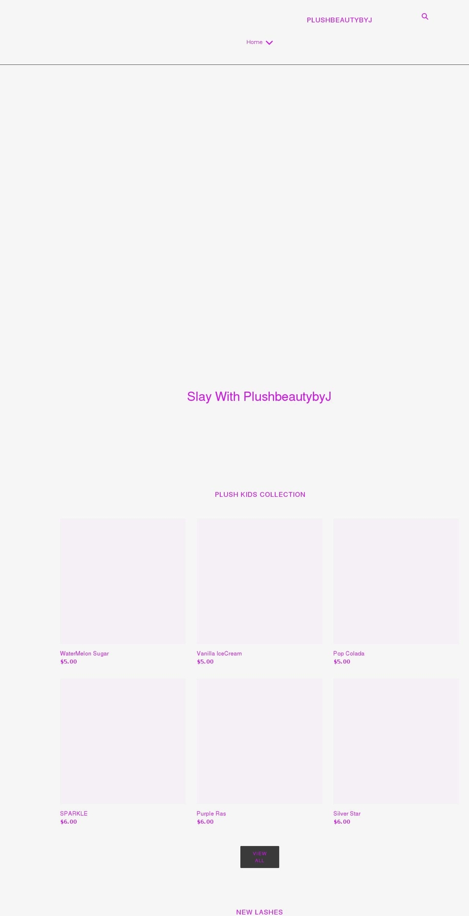 plushbeautybyj.com shopify website screenshot