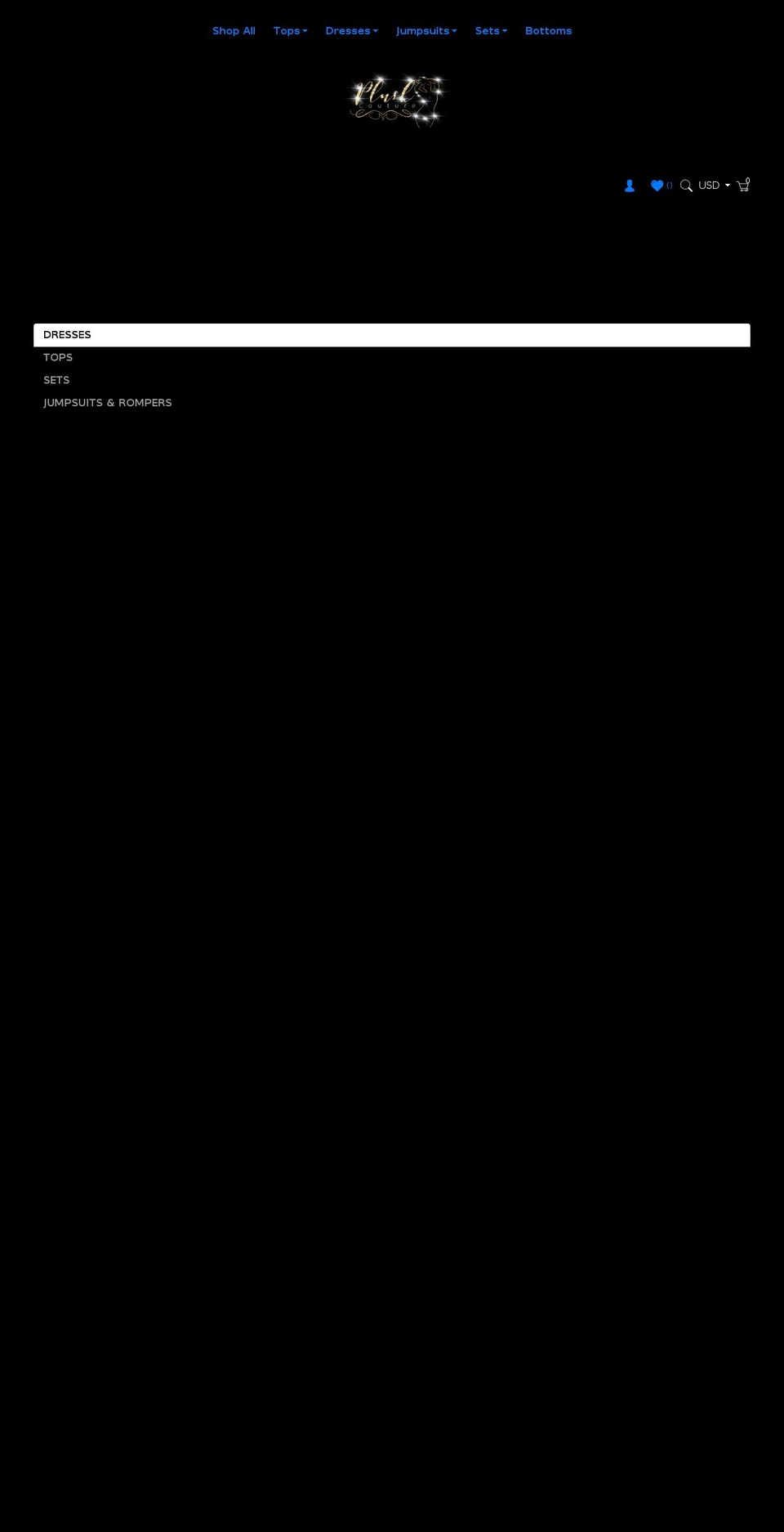 plushcoutureboutique.com shopify website screenshot