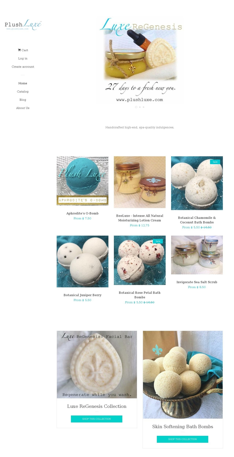 plushluxe.com shopify website screenshot