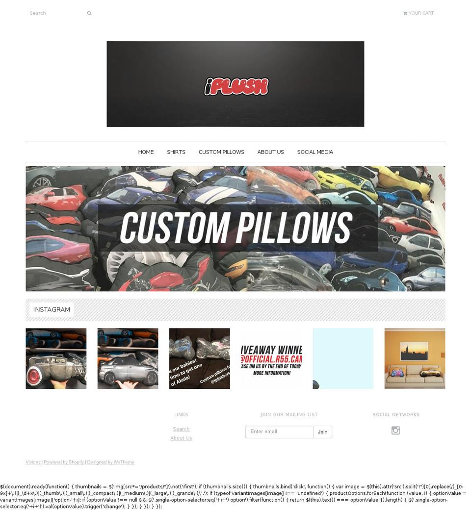 plushmycar.com shopify website screenshot