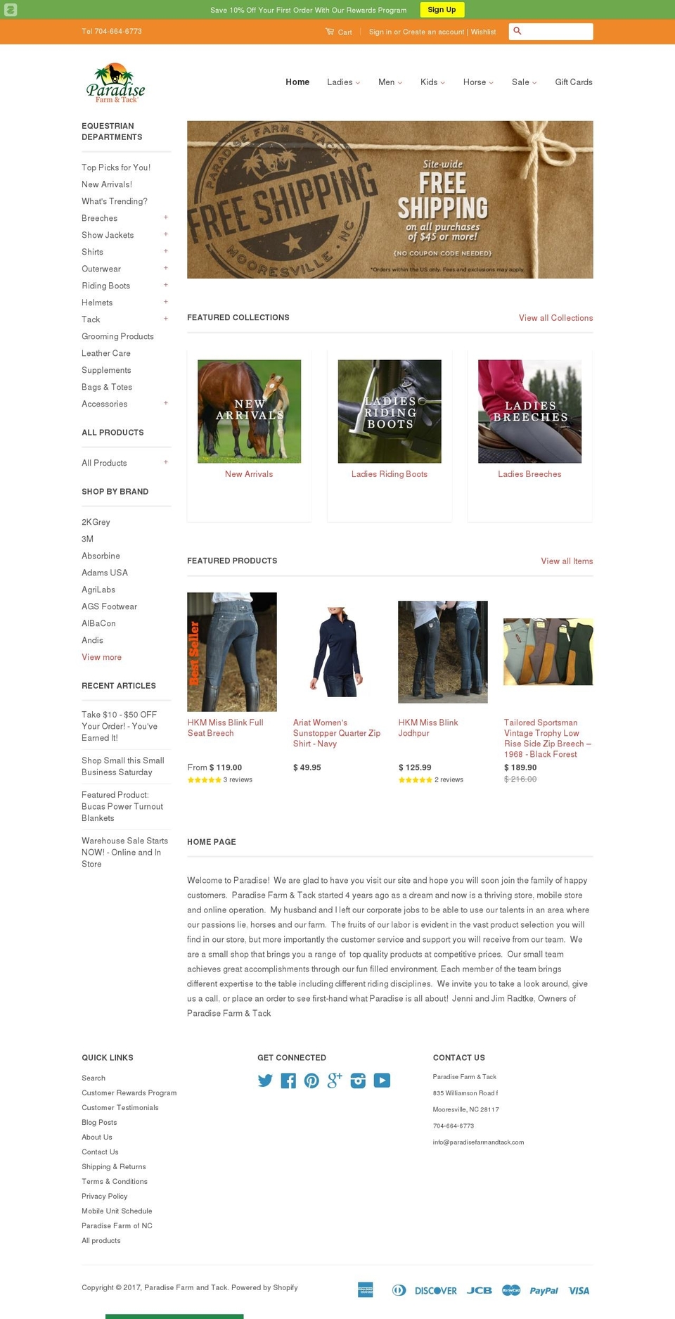 plussizeequestrian.com shopify website screenshot
