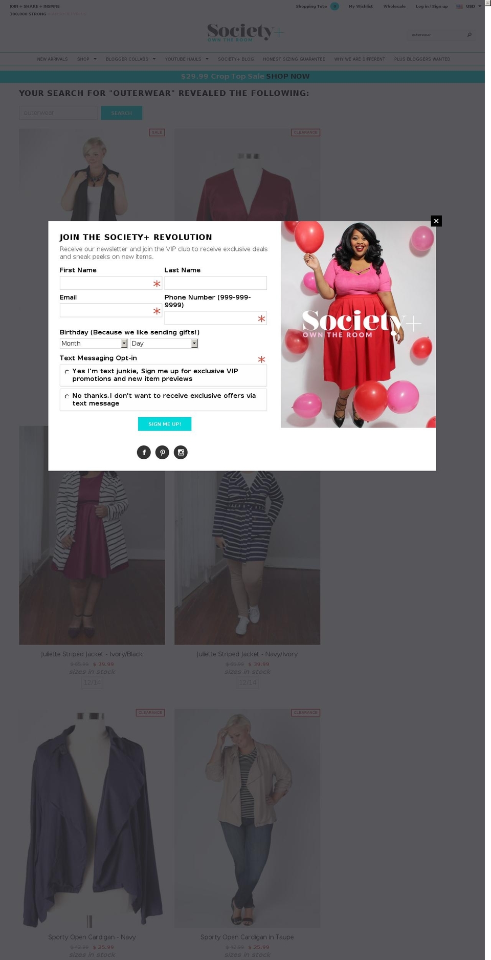 Lucent Innovation 2.3 Shopify theme site example plussizekimonos.com