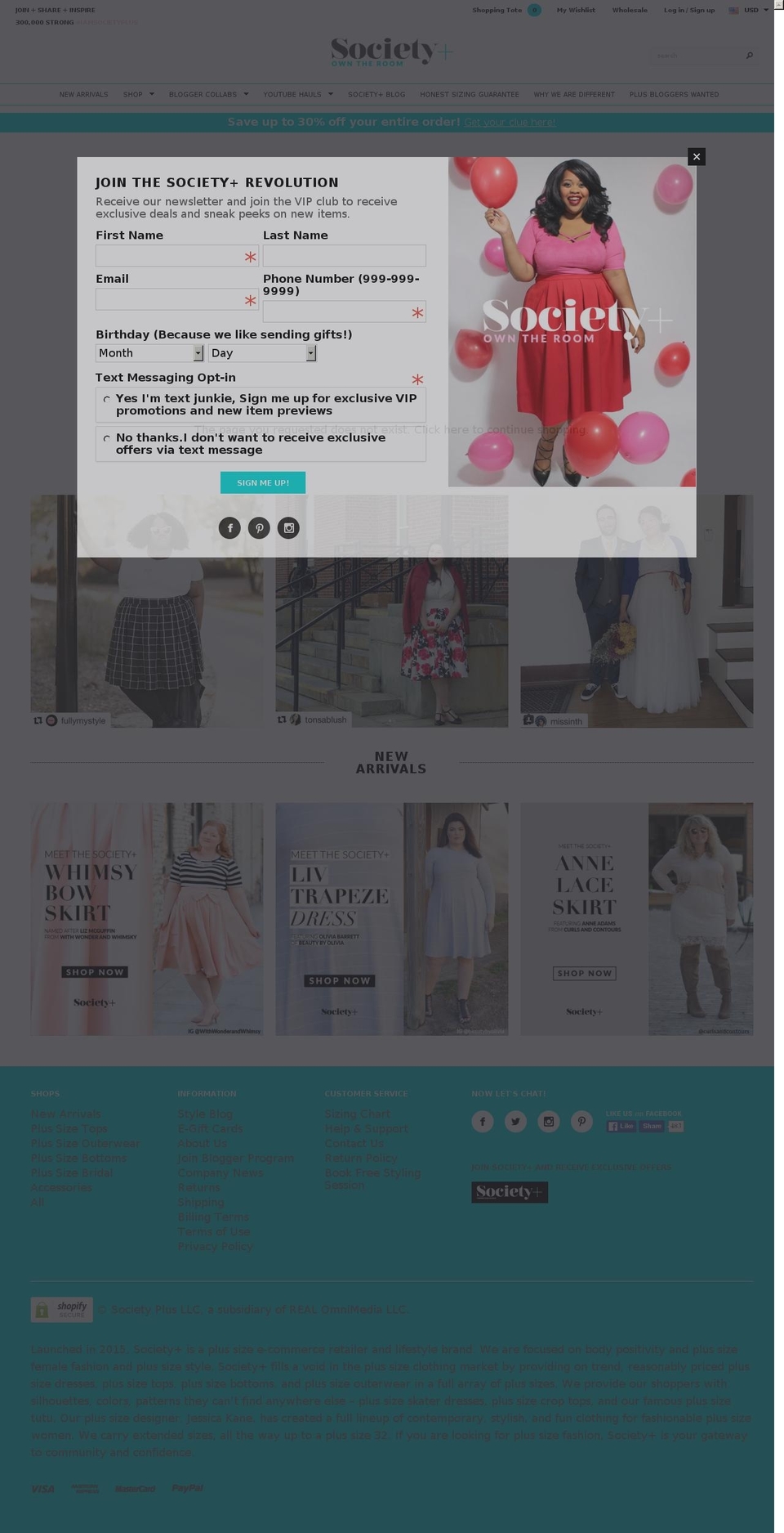 Lucent Innovation 2.3 Shopify theme site example plussizetutus.org