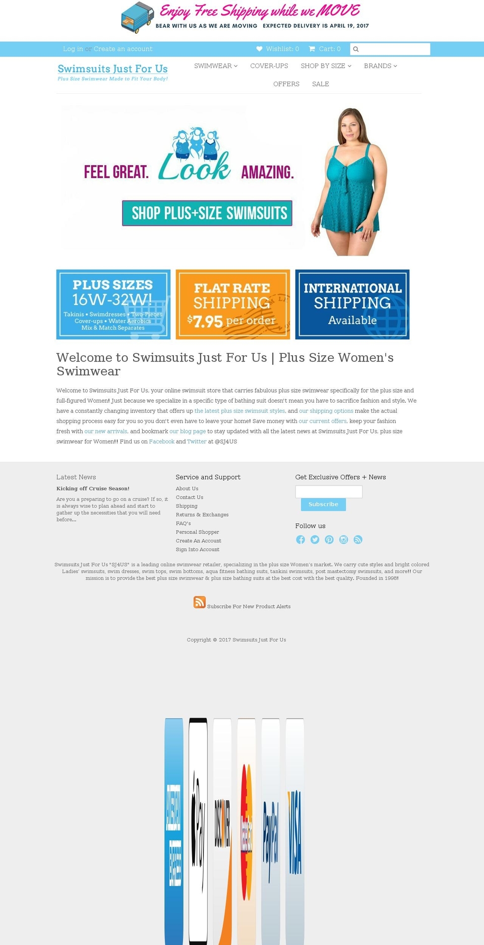 plusswimwearshop.com shopify website screenshot