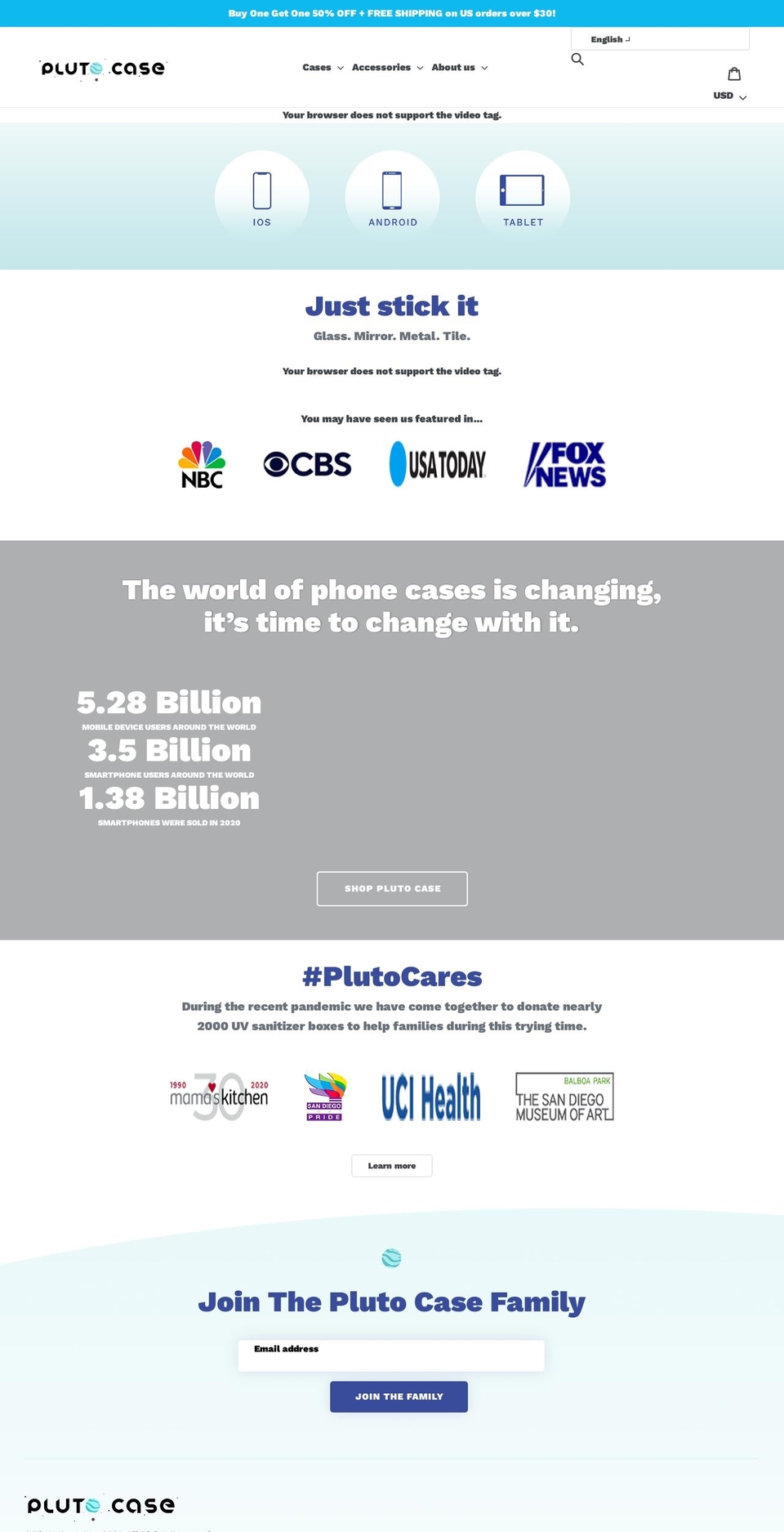 plutocase.com shopify website screenshot