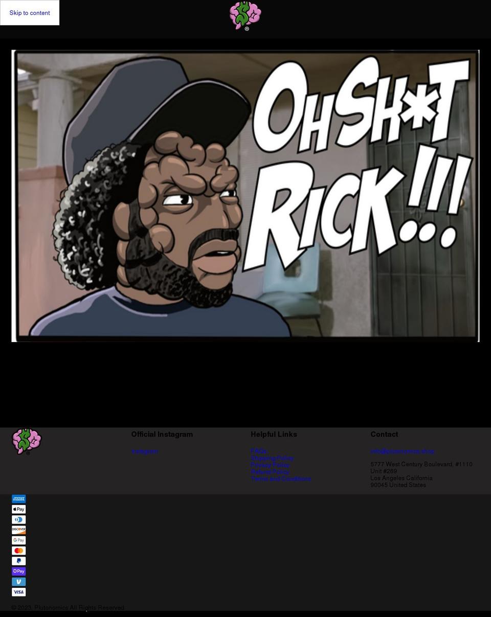 plutonomicsbrand.com shopify website screenshot