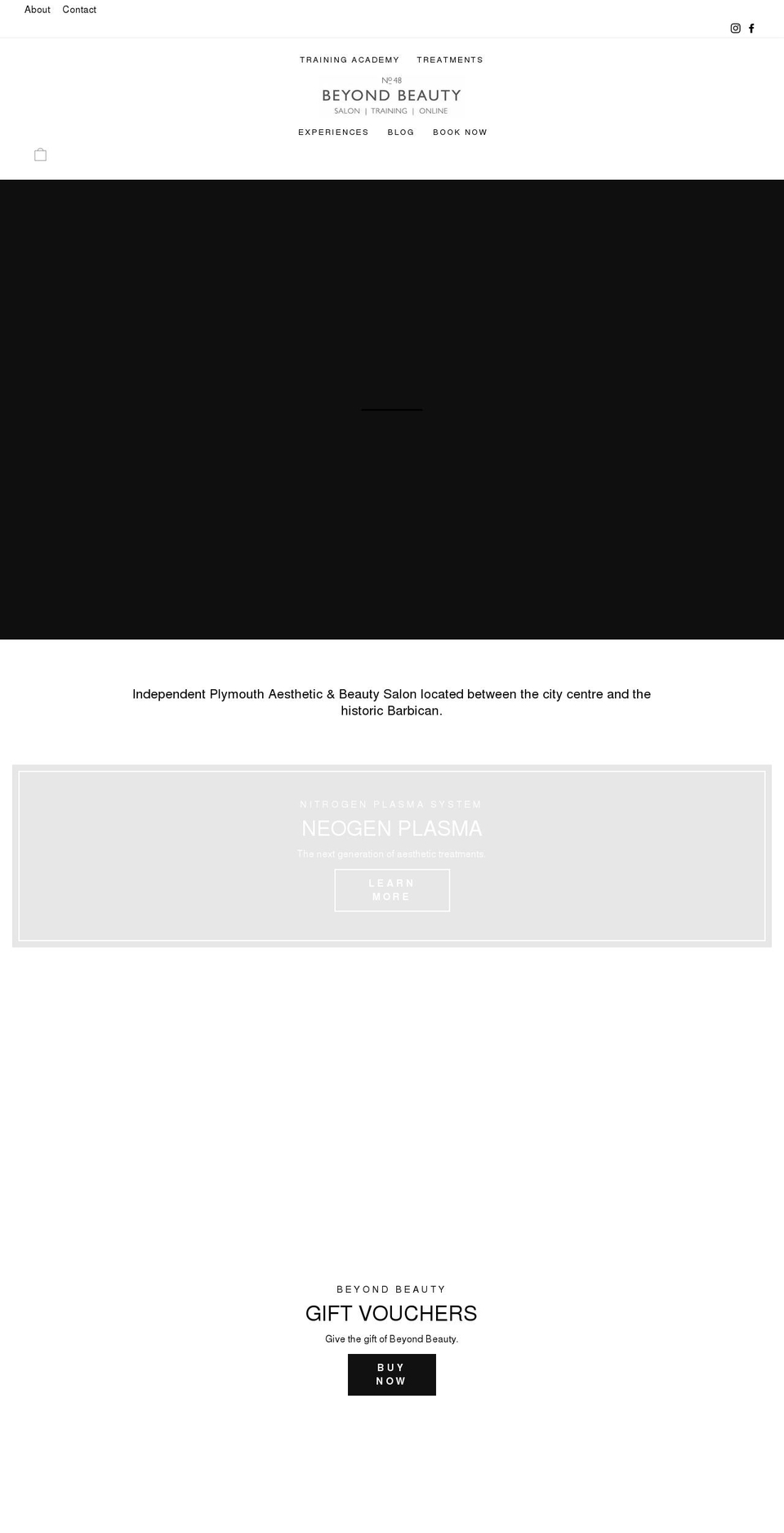 plymouthbeautysalon.co.uk shopify website screenshot