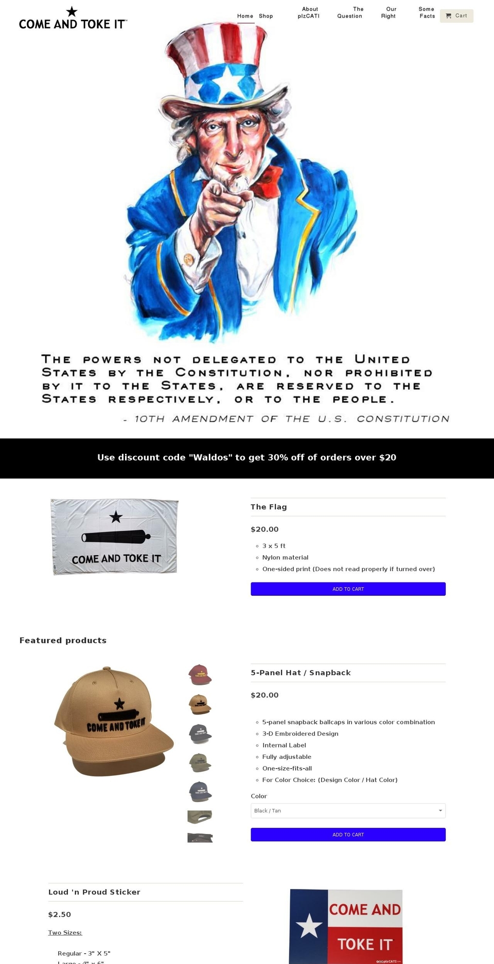 plzcati.com — Shopify storefront screenshot