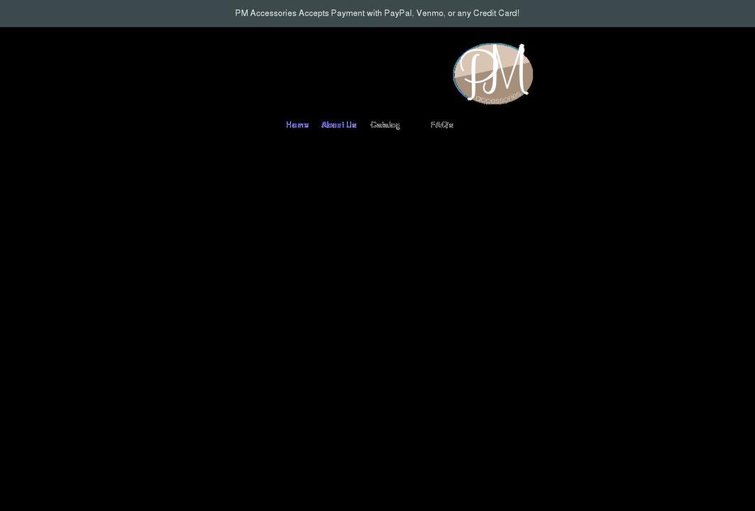 pmaccessories.com shopify website screenshot