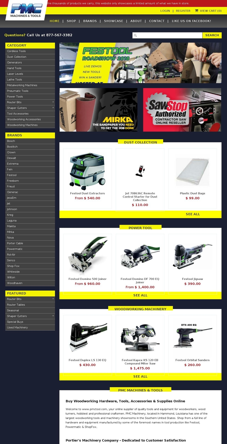 pmc-tools Shopify theme site example pmcwood.com