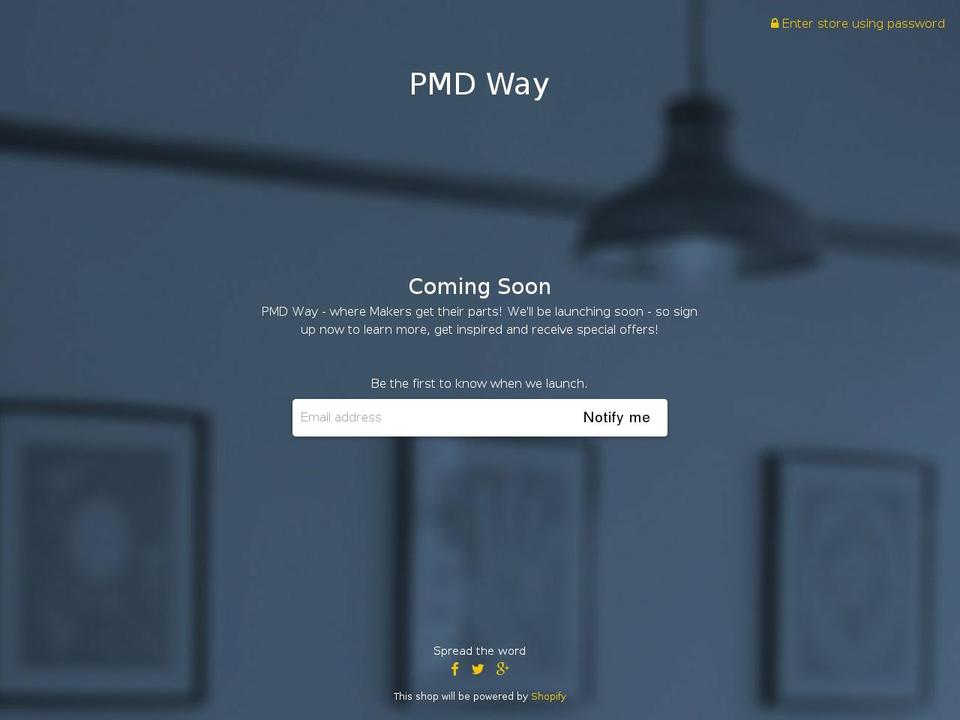 pmdway.com shopify website screenshot