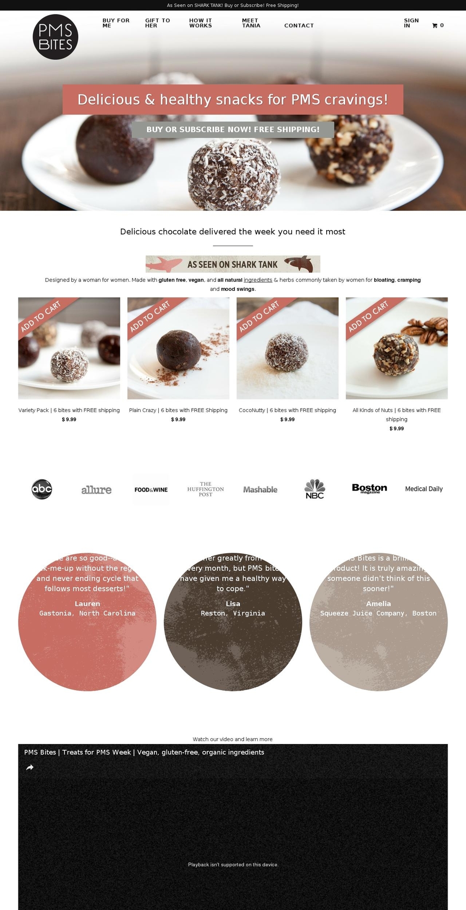 pmsicecream.com shopify website screenshot