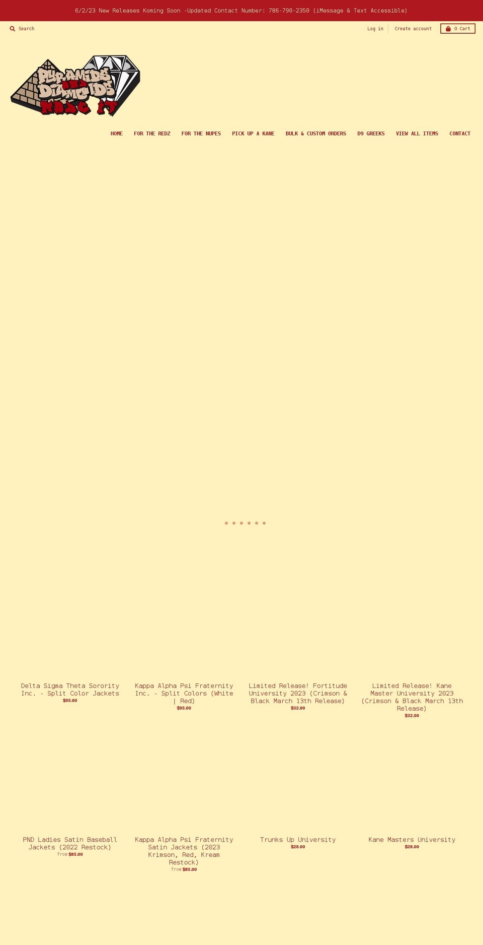 pnd-apparel.com — Shopify storefront screenshot