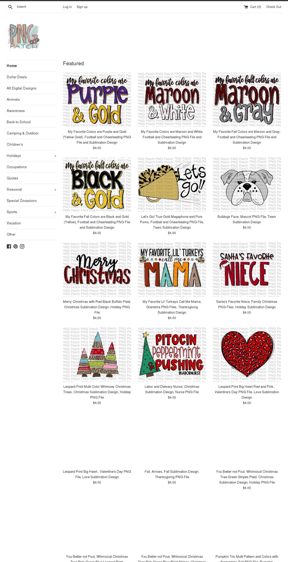 pngpatch.com shopify website screenshot