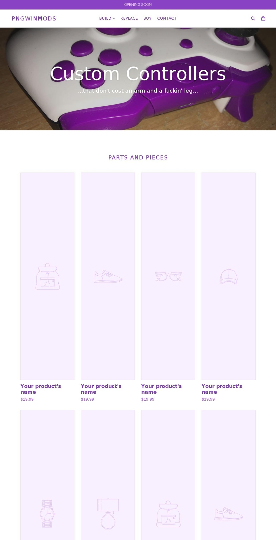 pngwin13.com — Shopify storefront screenshot