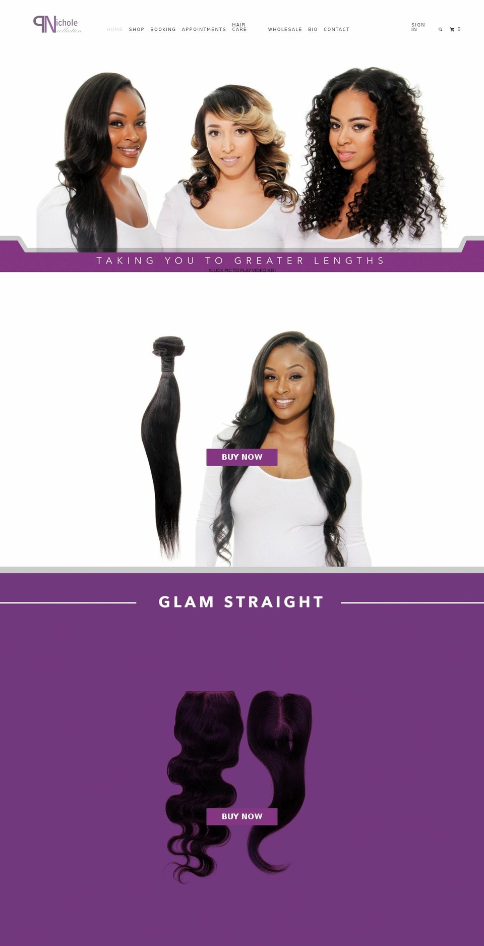 pnicholecollection.com shopify website screenshot