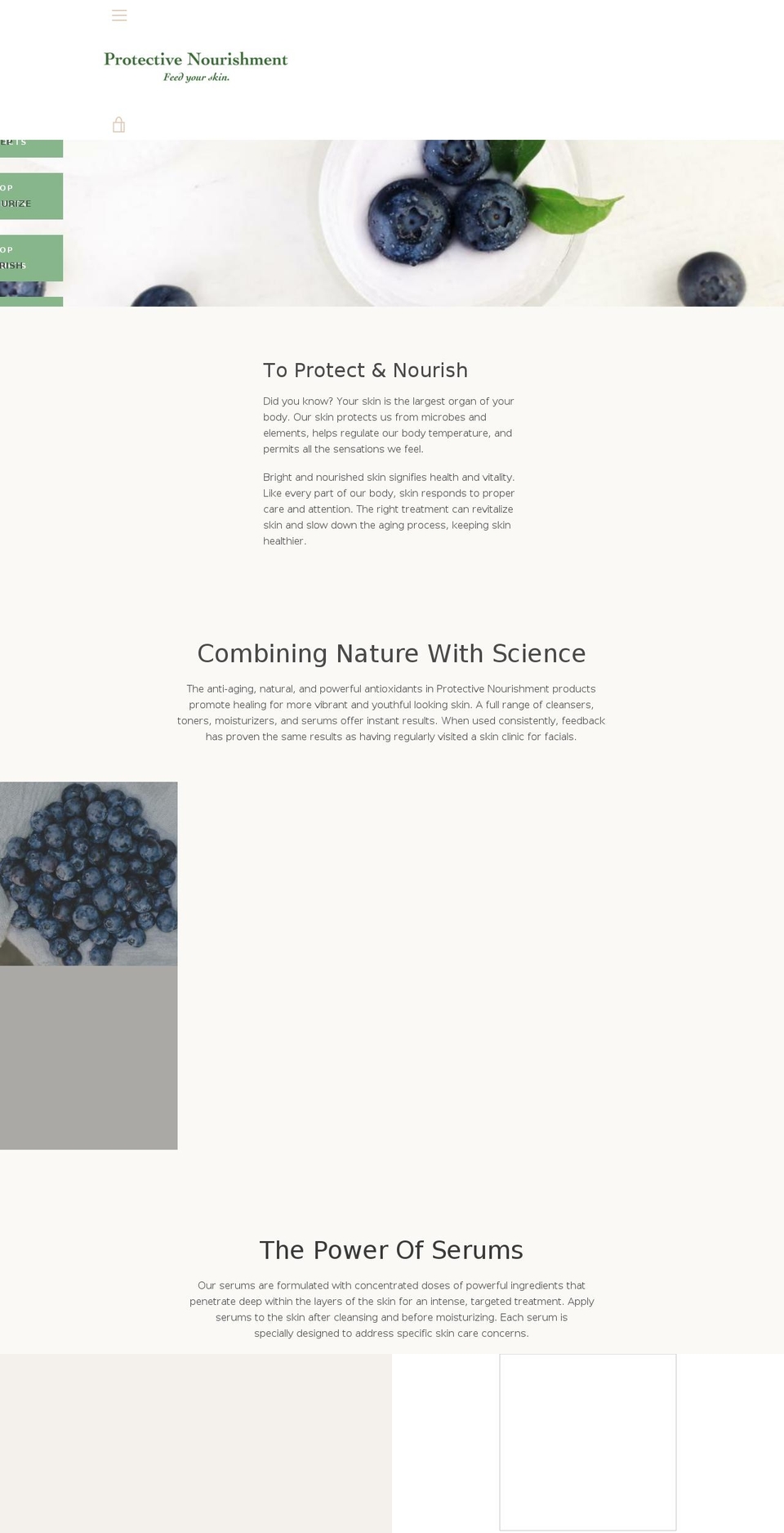 pnskin.com — Shopify storefront screenshot