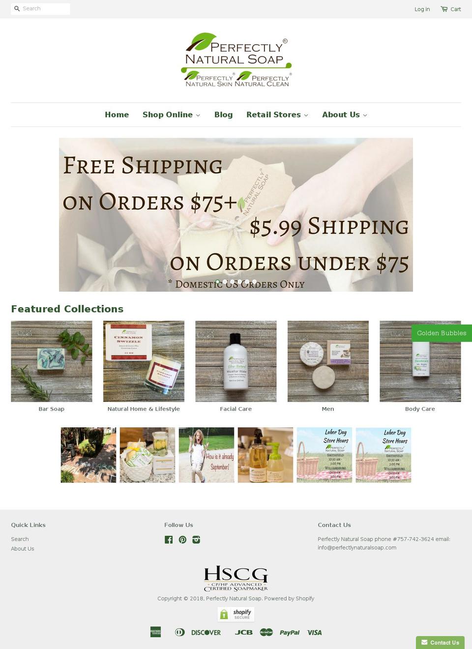 pnsoap.com — Shopify storefront screenshot
