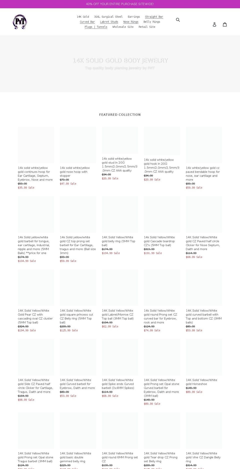 pntus.com shopify website screenshot