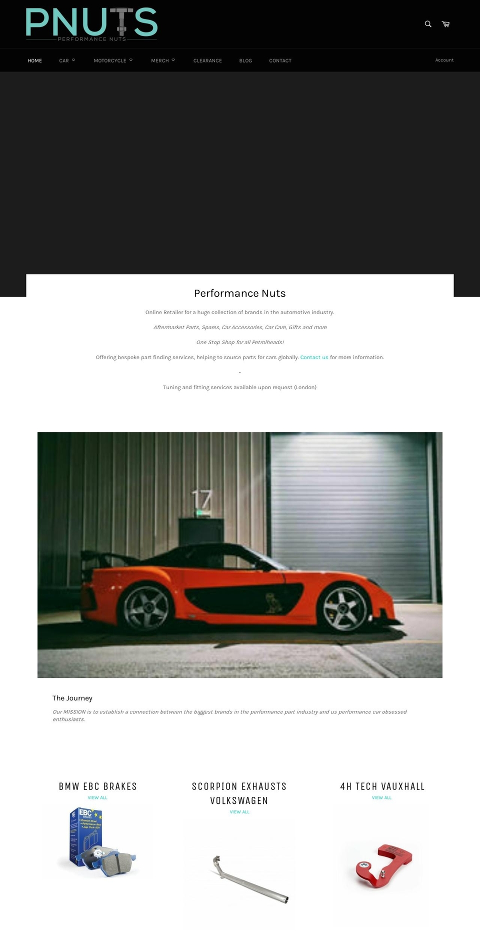 pnuts.co.uk shopify website screenshot