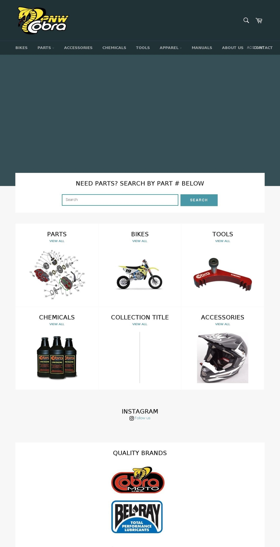 pnwcobra.com shopify website screenshot
