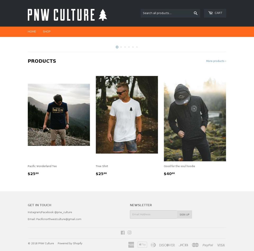 pnwculture.com — Shopify storefront screenshot