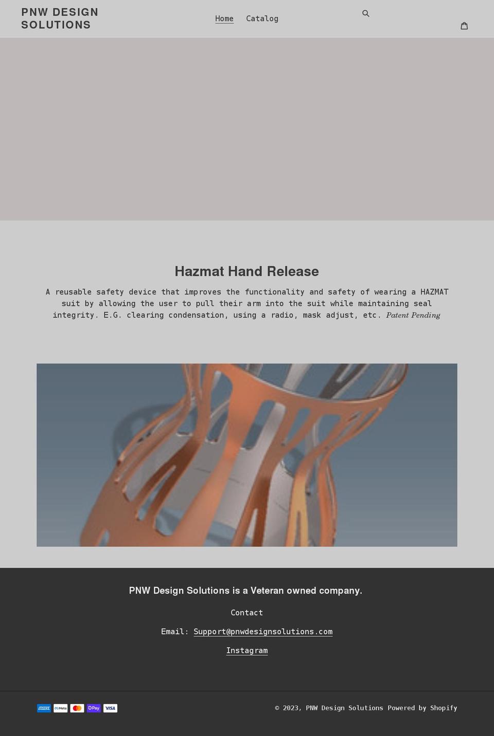 pnwdesignsolutions.com shopify website screenshot