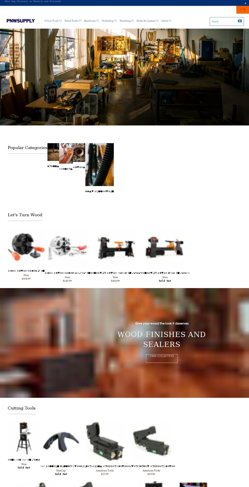 pnwsupply.com shopify website screenshot