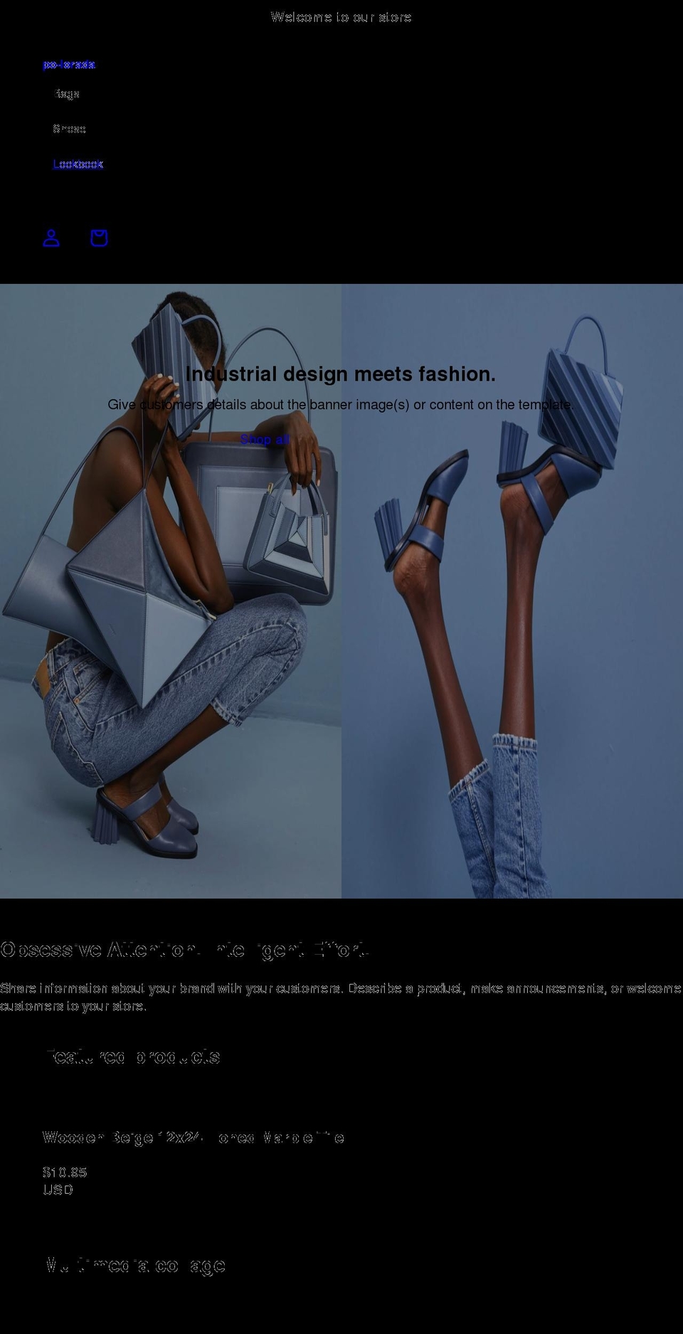 po-lorada.myshopify.com shopify website screenshot