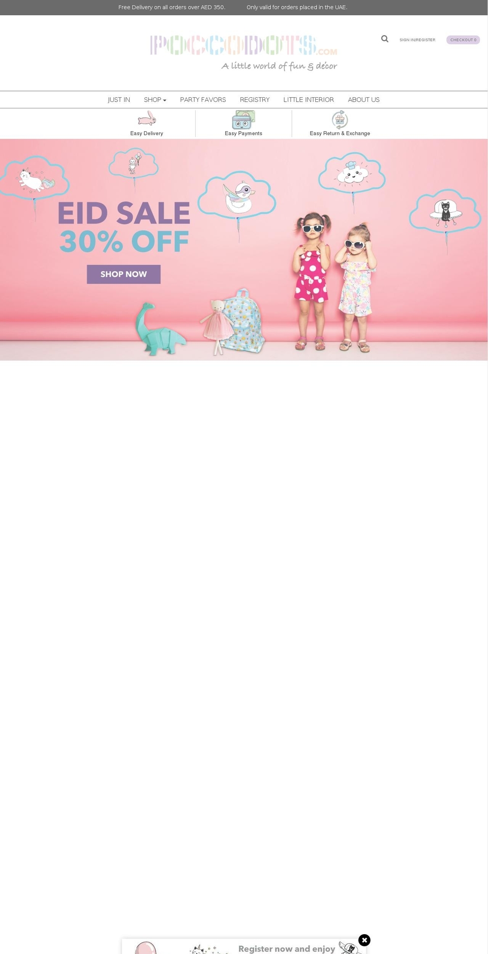 poccodots.com shopify website screenshot