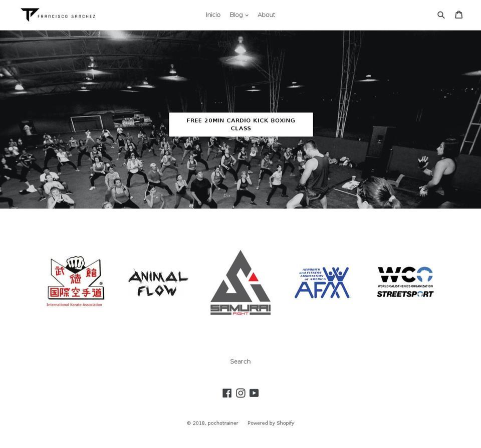 pochotrainer.com — Shopify storefront screenshot