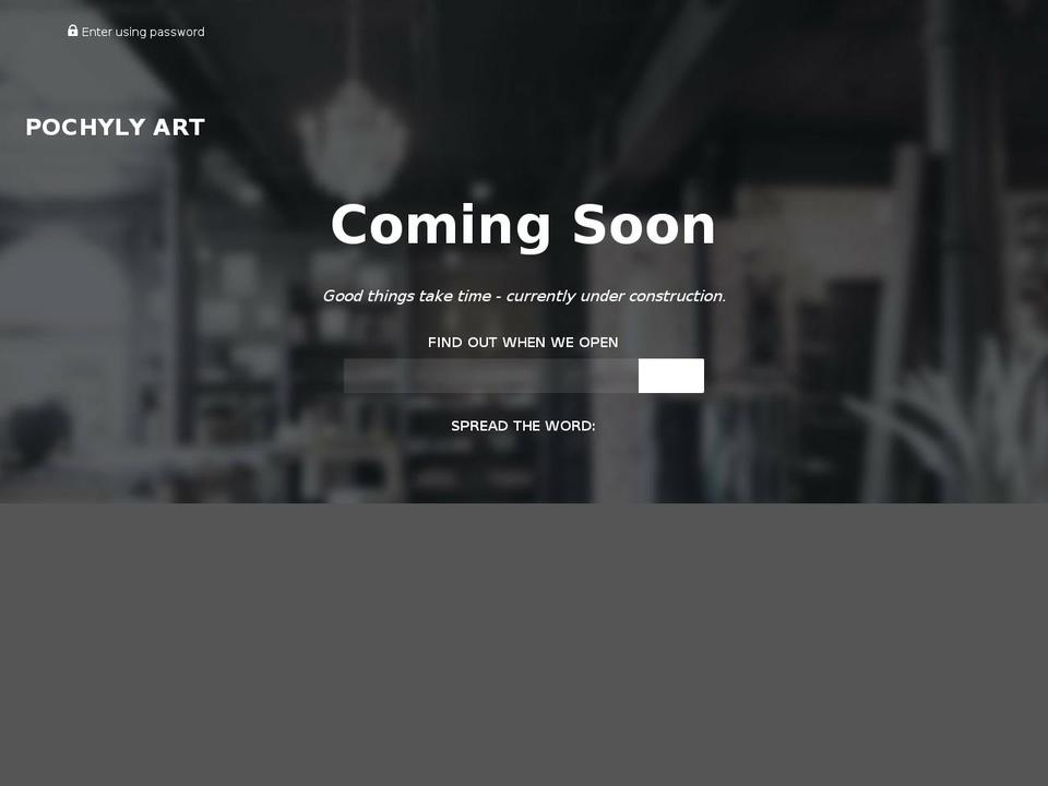 pochylyart.com — Shopify storefront screenshot