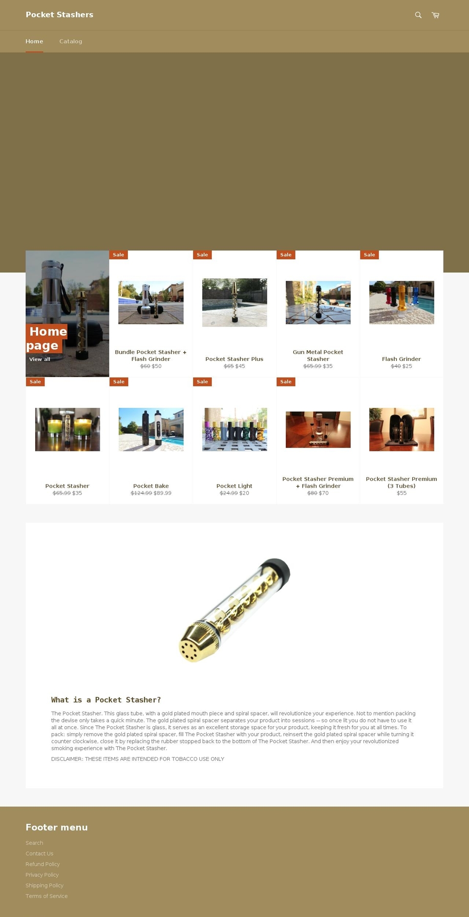 pocketblunt.com shopify website screenshot
