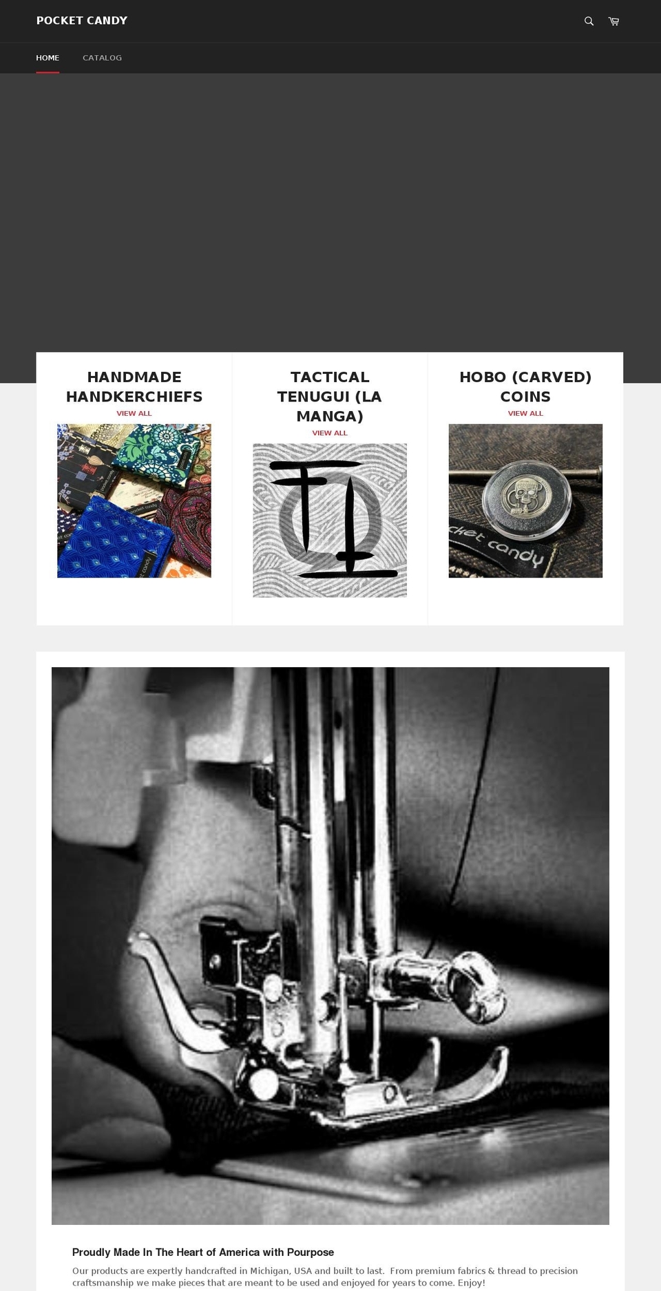 pocketcandy.net shopify website screenshot