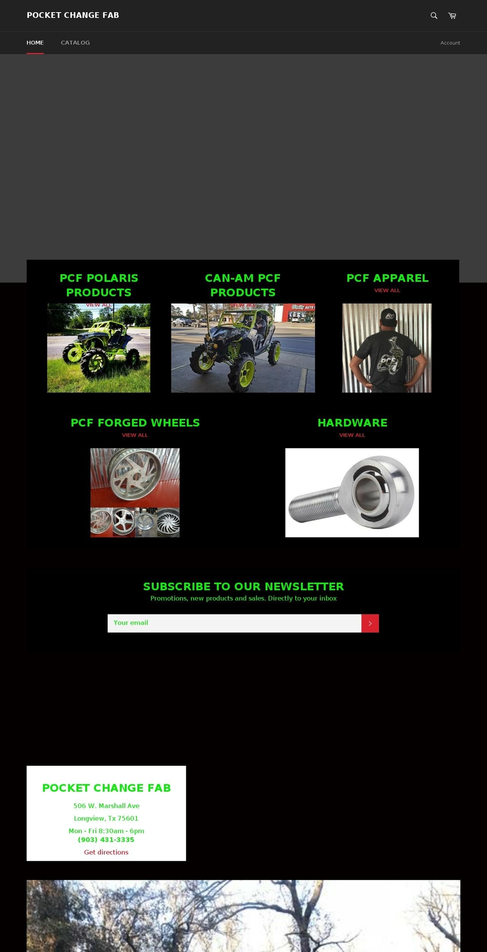 pocketchangefab.com shopify website screenshot