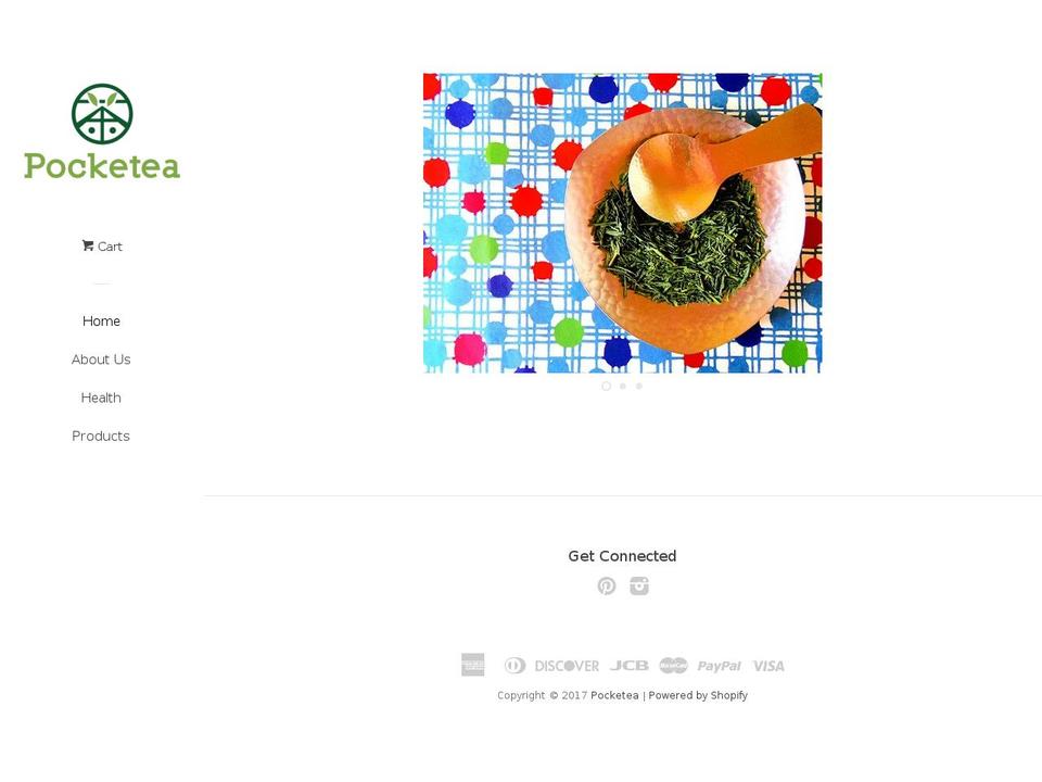 pocketeaorganic.com shopify website screenshot