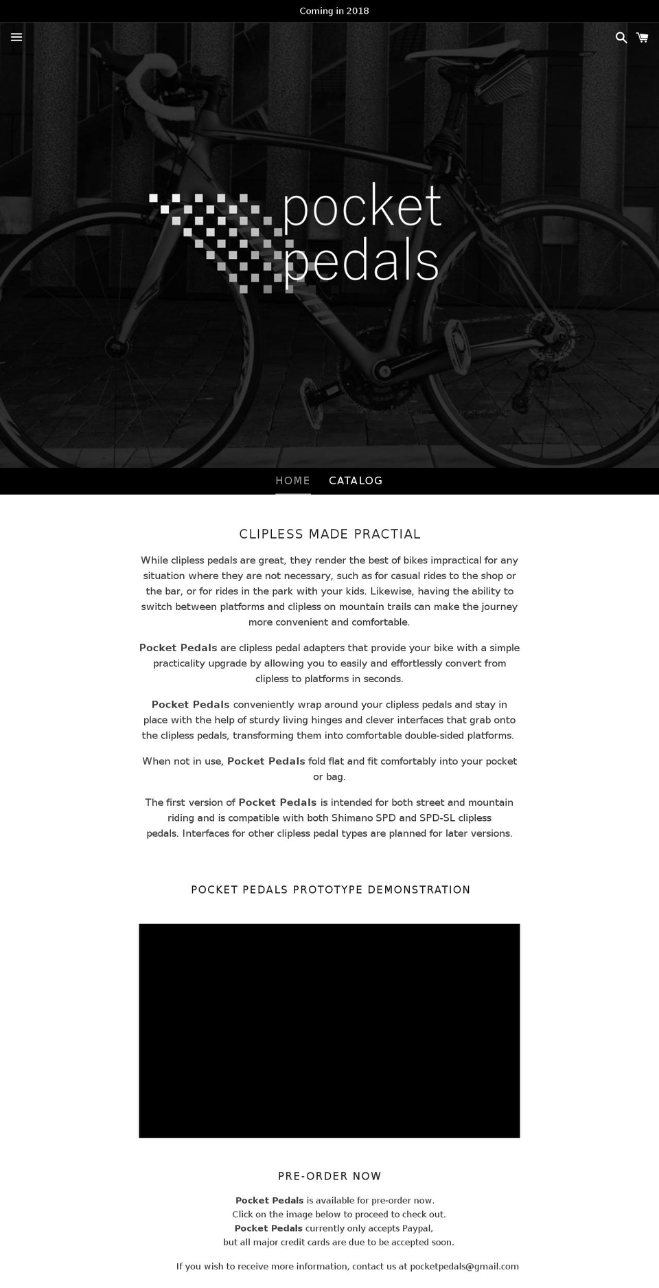 pocketpedals.com shopify website screenshot