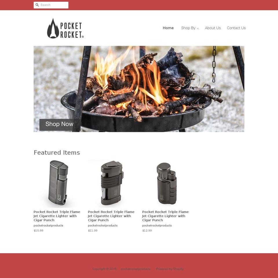 pocketrocketproducts.com — Shopify storefront screenshot