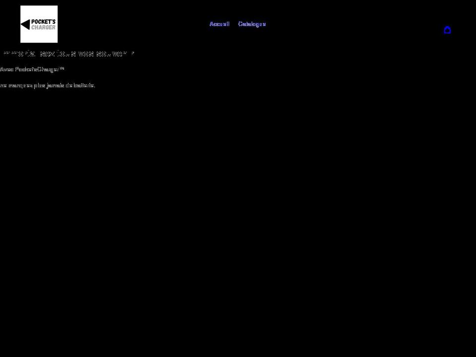 pocketscharger.com shopify website screenshot