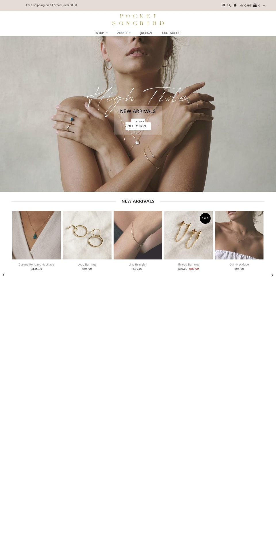 pocketsongbird.com — Shopify storefront screenshot