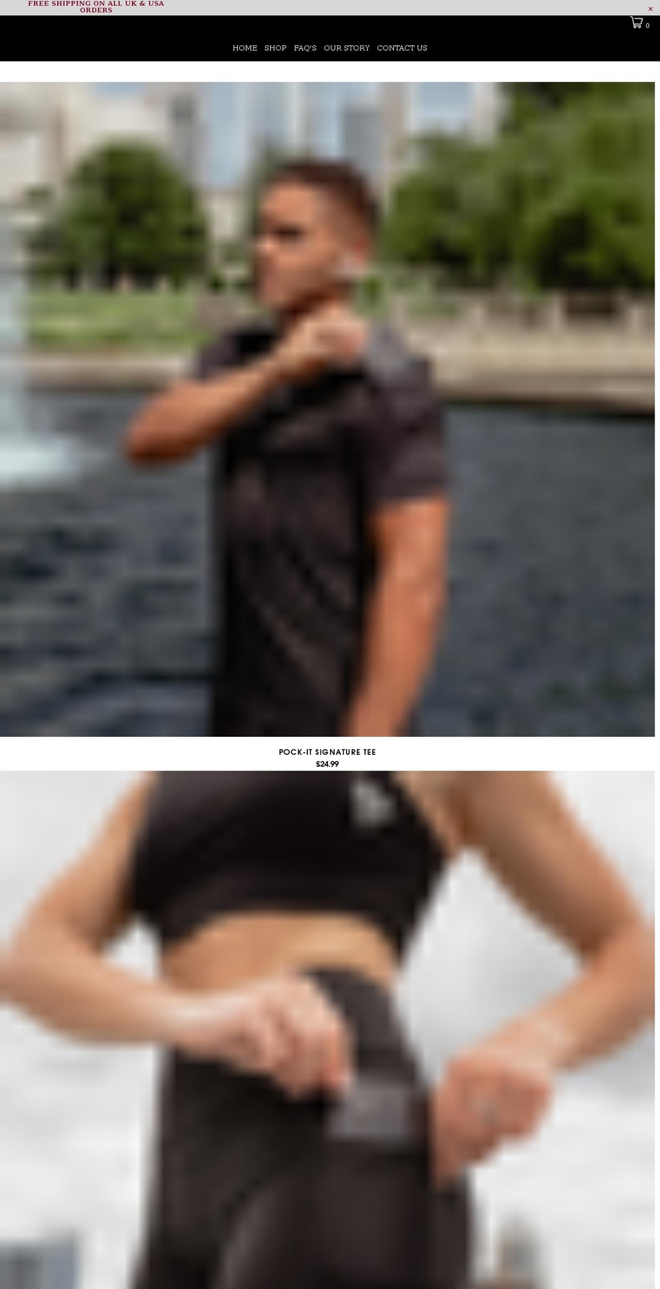 pockitapparel.com shopify website screenshot