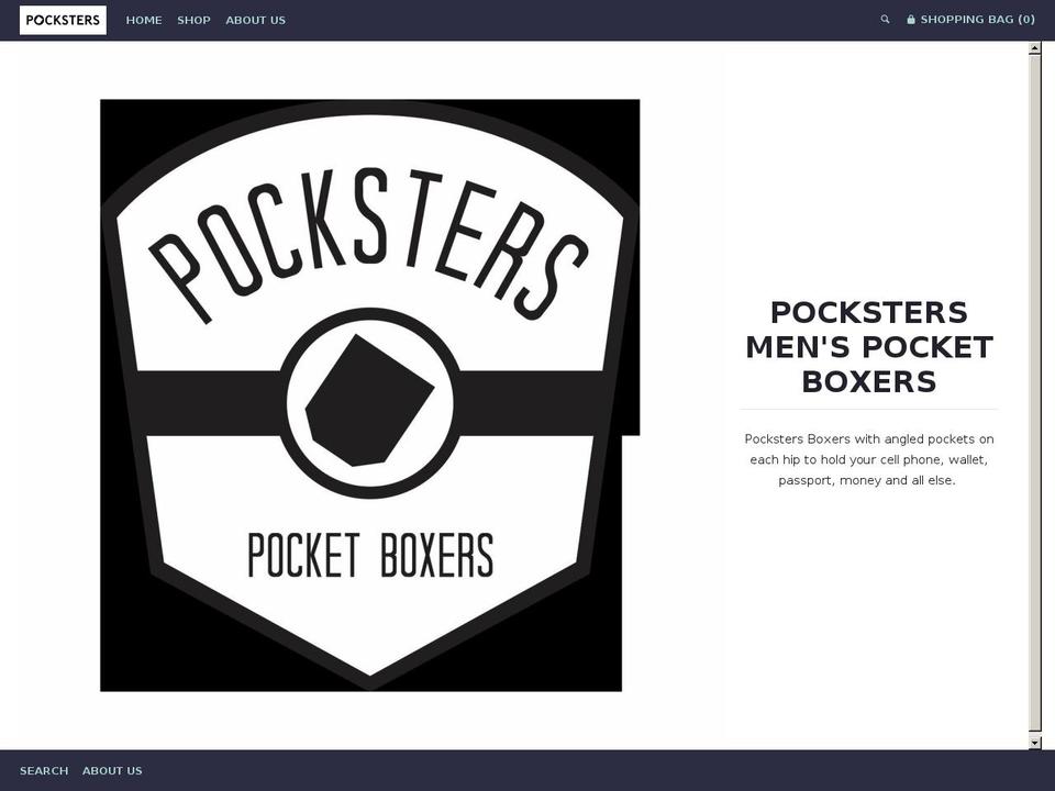 pocksters.com — Shopify storefront screenshot