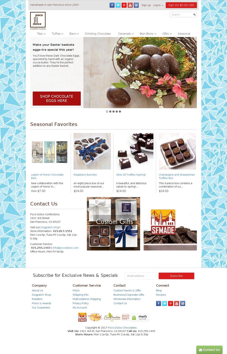 pocodolce.info shopify website screenshot