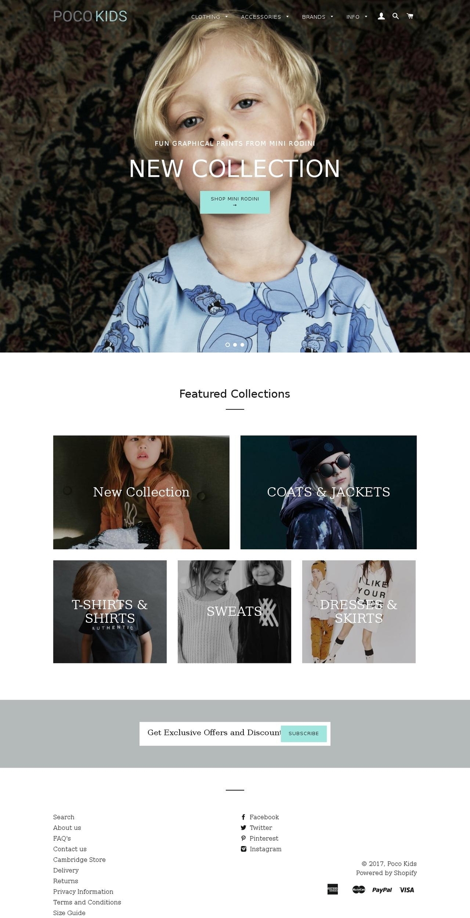 pocokids.com shopify website screenshot