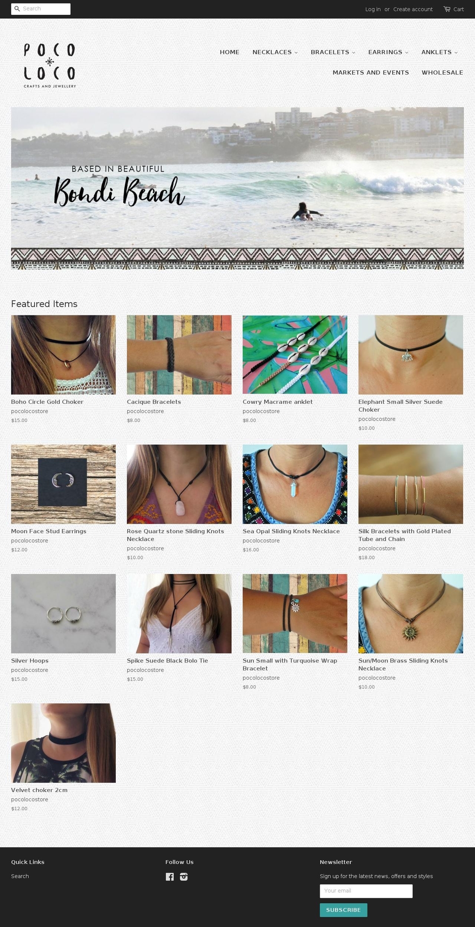 pocolocostore.com.au shopify website screenshot