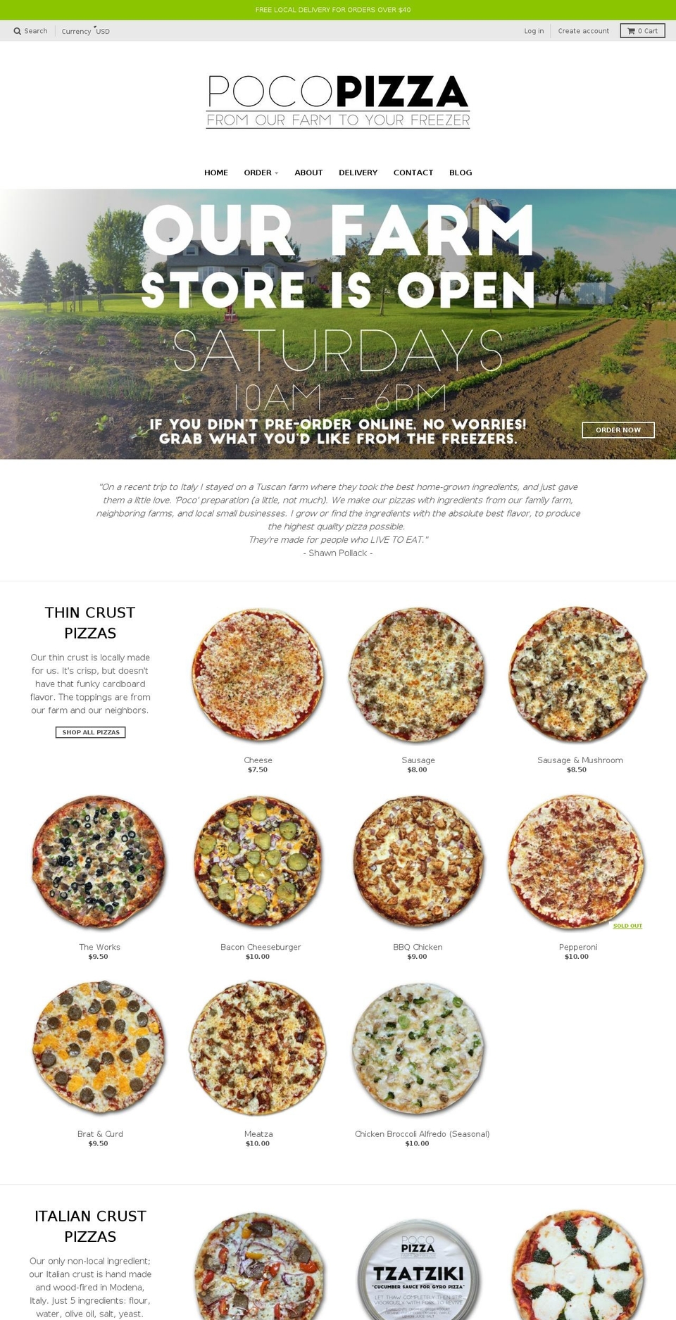 POCO PIZZA Shopify theme site example pocopizza.com