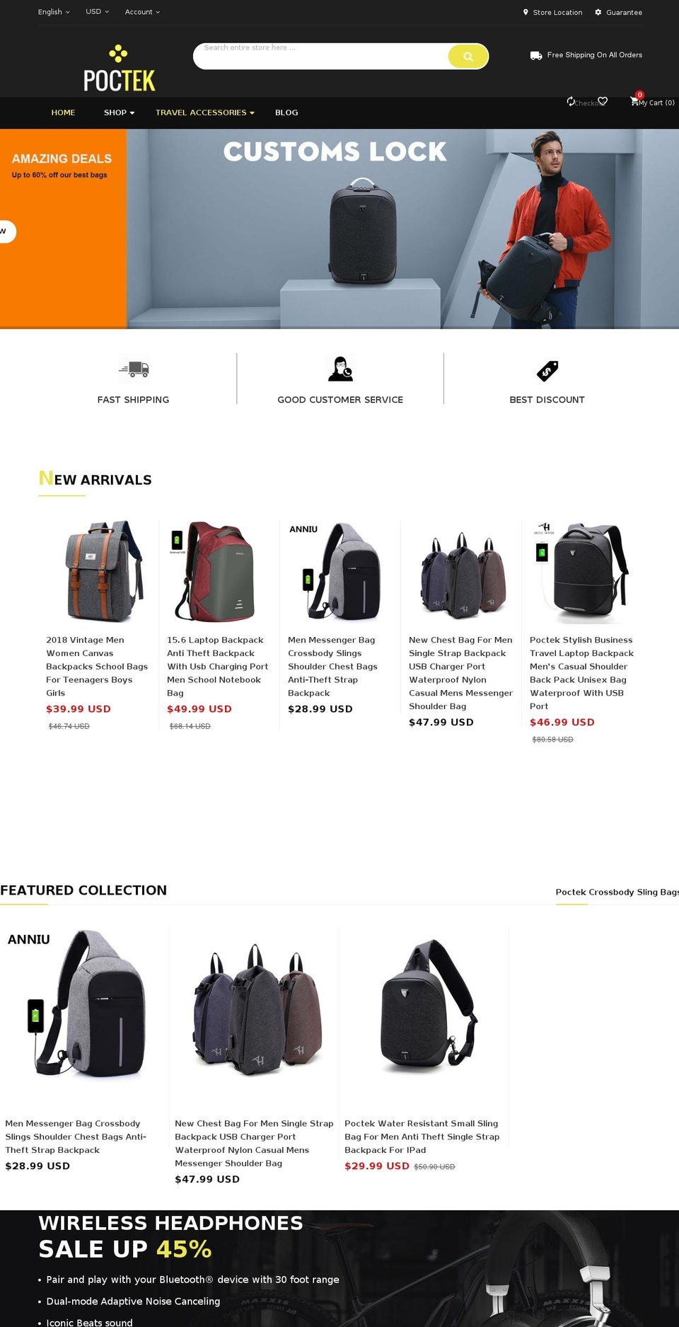 poctek.com — Shopify storefront screenshot