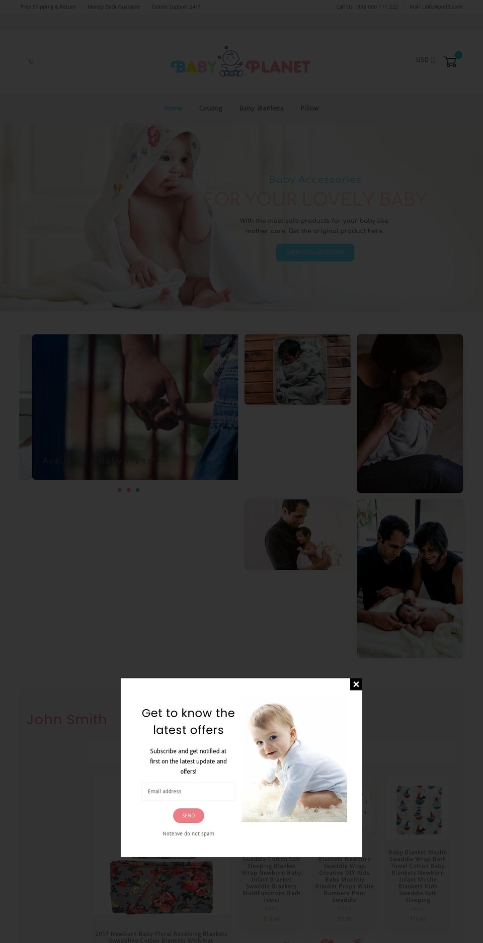 BABY Shopify theme site example pod3.myshopify.com