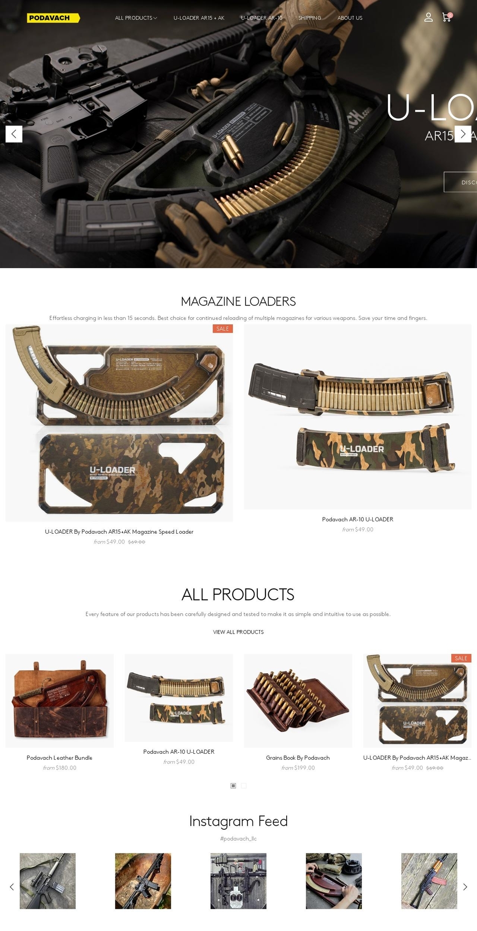 podavach.net shopify website screenshot
